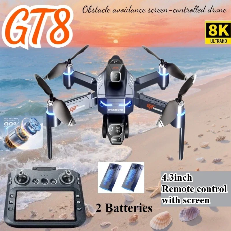Drone Gt8 Rc - الطائرة بدون طيار 4K HD GT8