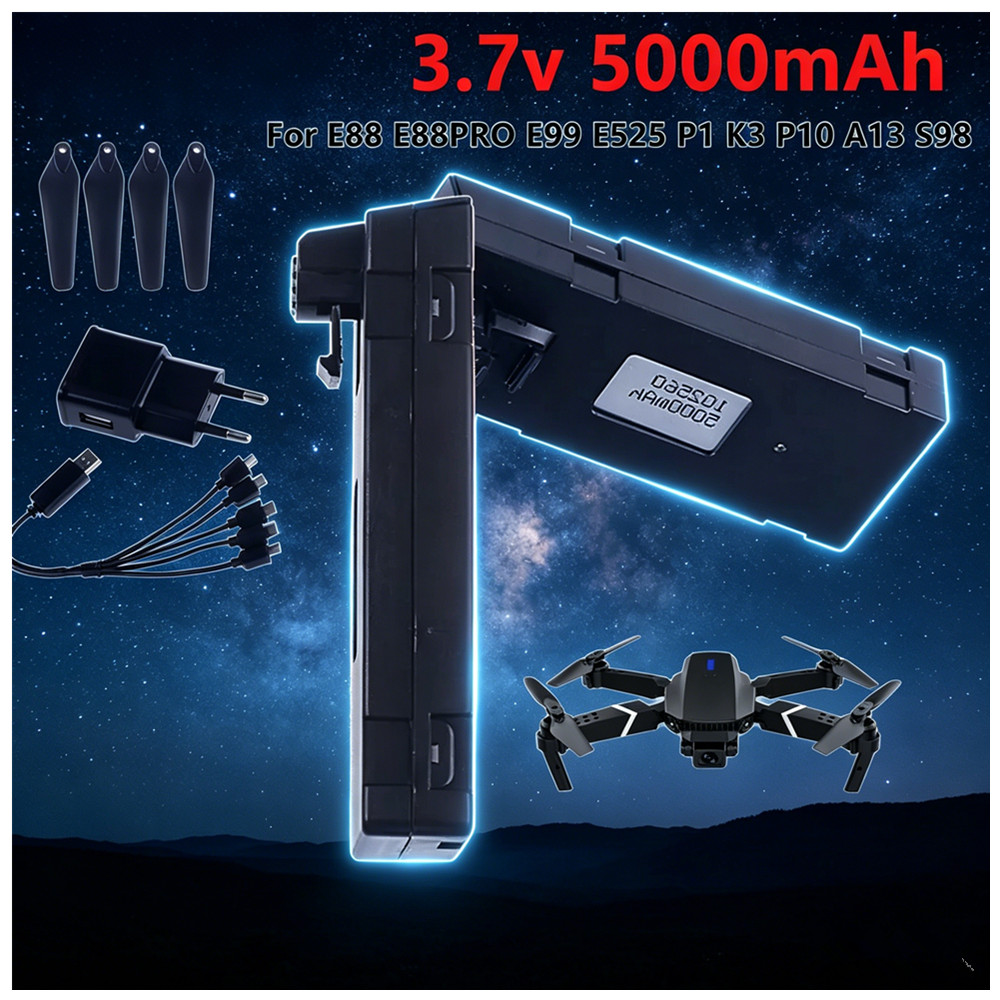 Drone Rc E99 K3 - بطارية ليثيوم أيون قابلة لإعادة الشحن