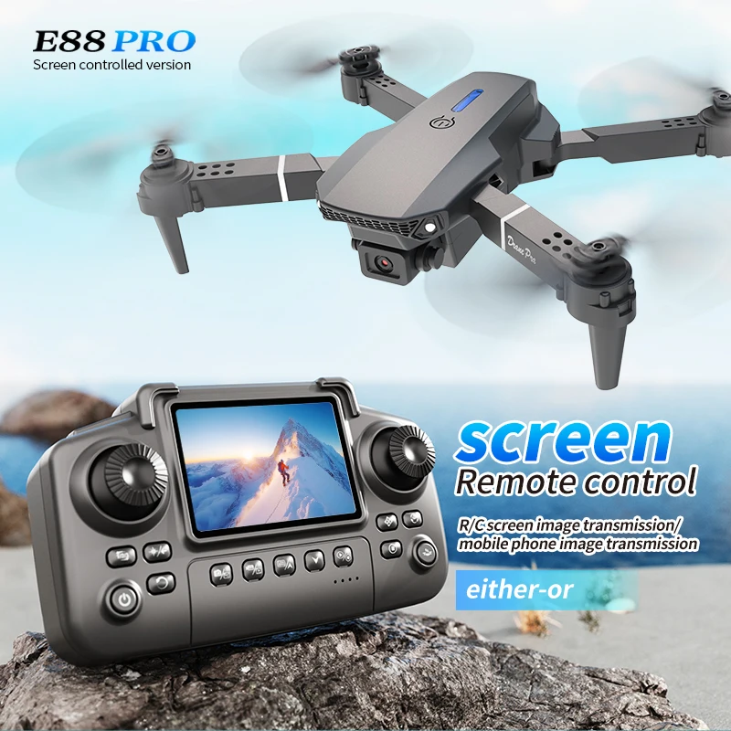 Drone Rc Explorer - طائرة بدون طيار احترافية E88 PRO