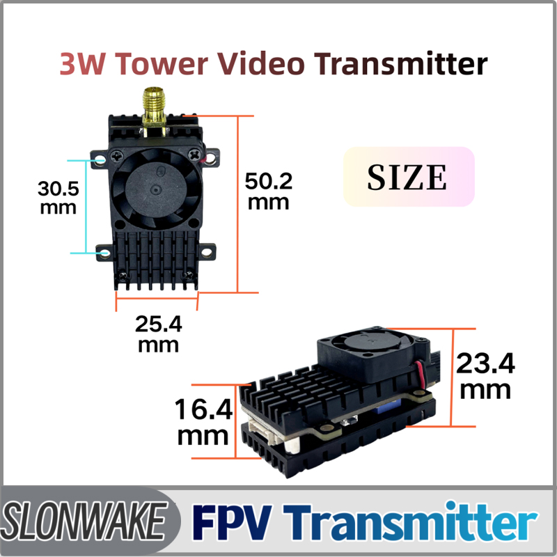 Rc Airplane Drone - SLONWAKE 5.8G 3000mW محاكاة VTX FPV