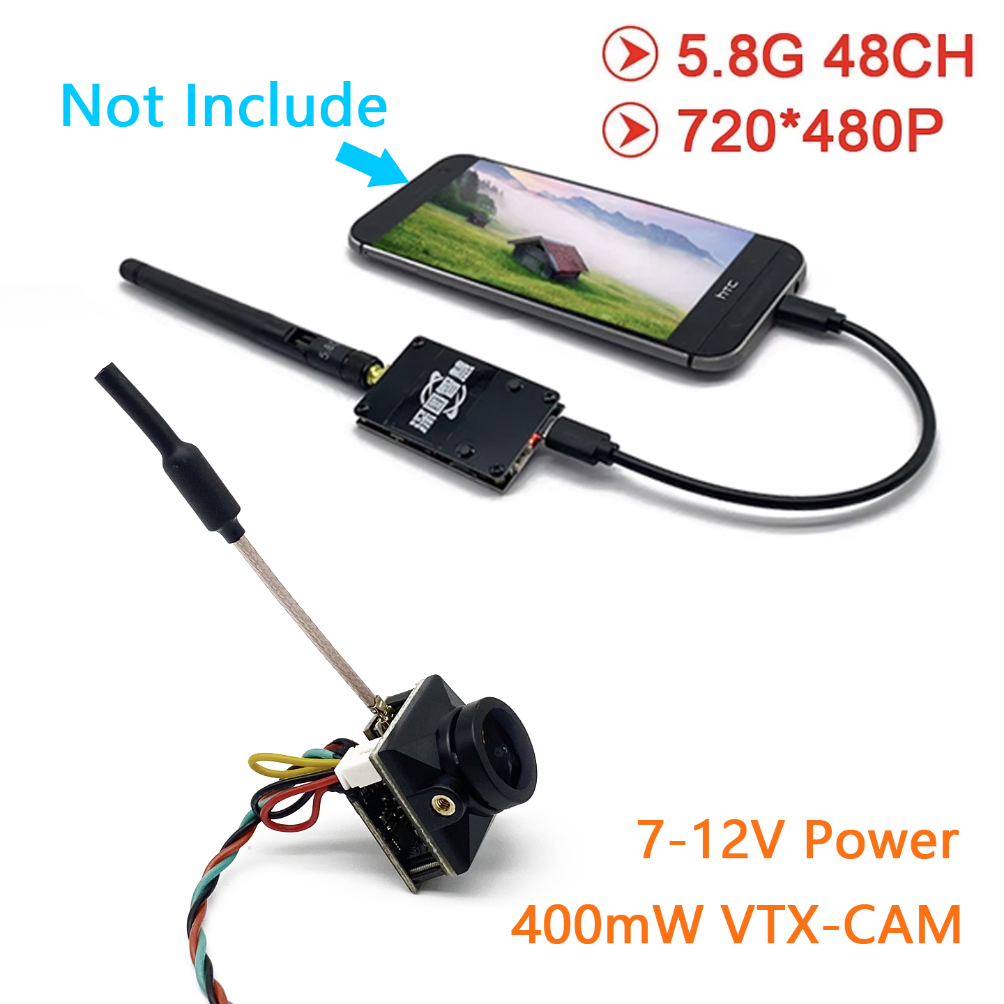 Analog Fpv Transmitter - جهاز استقبال SLONWAKE 5.8G Analog UVC