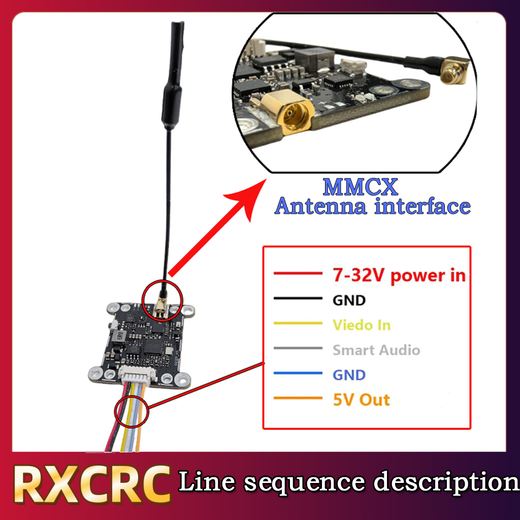 RXCRC 5.8G وحدة 48CH 1.6W VTX  - مراجعة Rc Airplane Drone وسعره