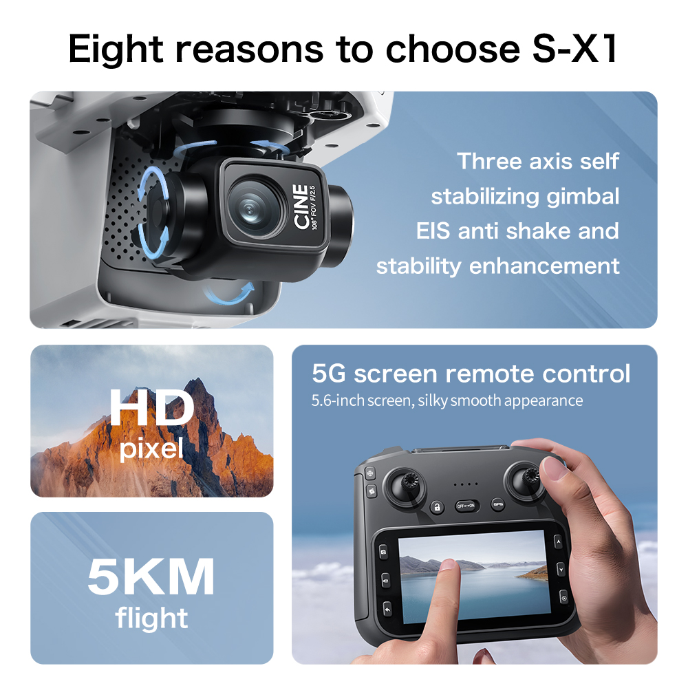 طائرة بدون طيار S-X1 الأصلية ب - مراجعة Drone Vera Rc وسعره