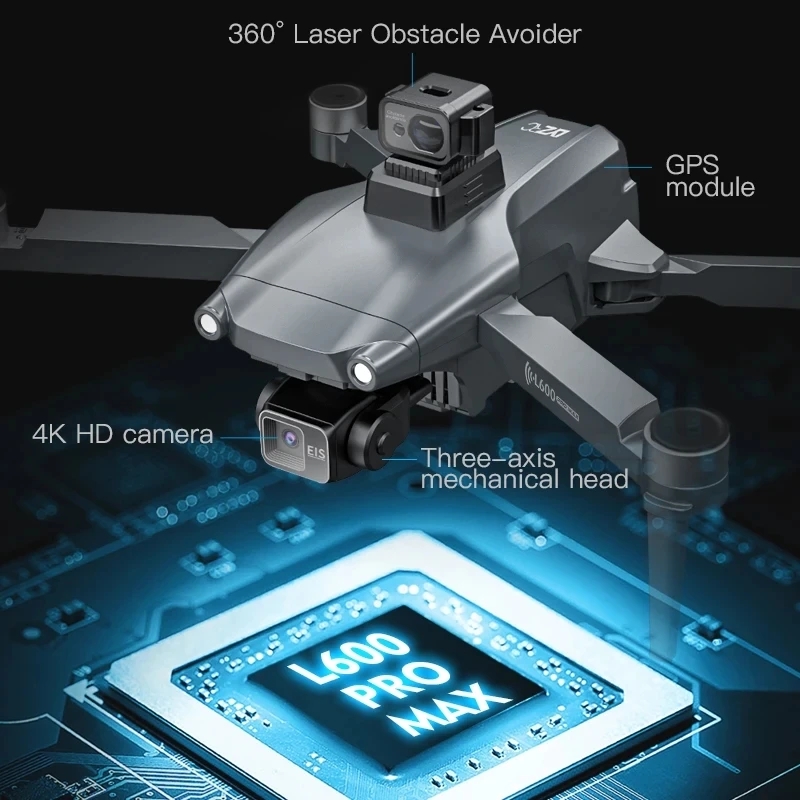 L600 PRO MAX GPS الطائرة بدون  - مراجعة Drone Rc Explorer وسعره