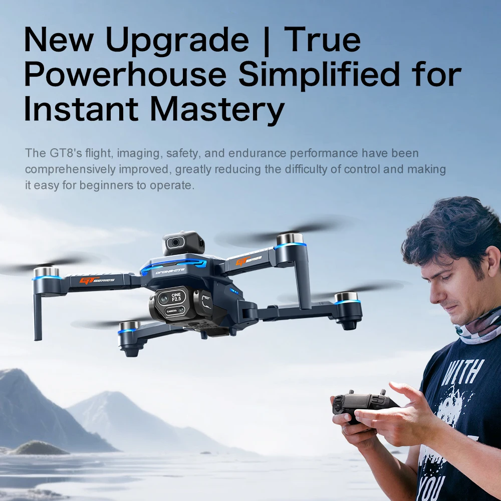 طائرة بدون طيار GT8 الأصلية مز - مراجعة Drone Gt8 Rc وسعره