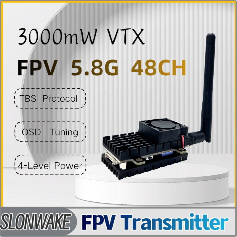 SLONWAKE 5.8G 3000mW محاكاة VT - مراجعة Rc Airplane Drone وسعره