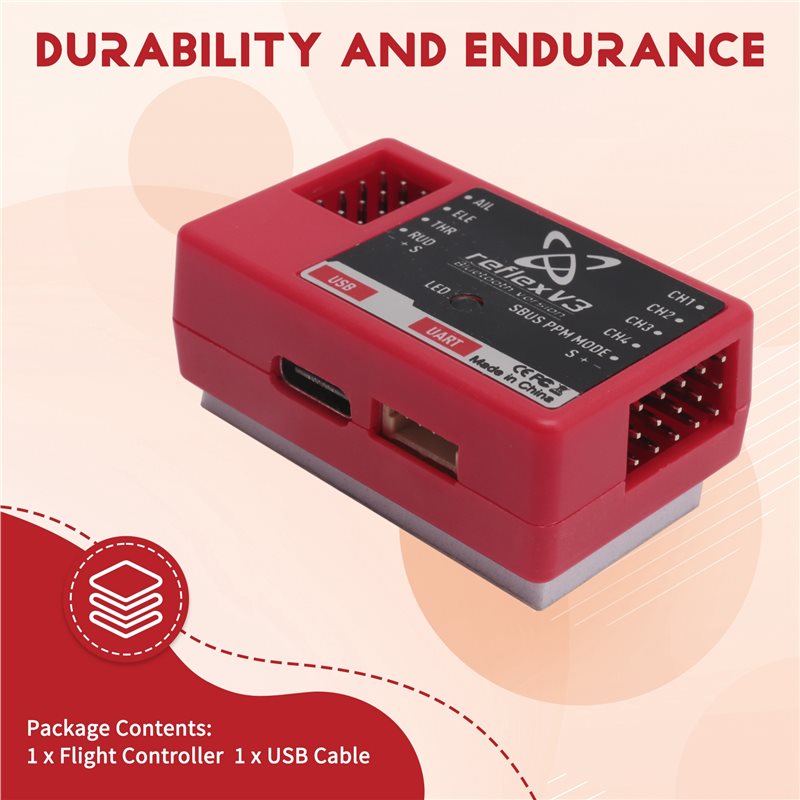 جهاز تحكم طيران FMS Reflex V3  - مراجعة Drone Rc Price وسعره