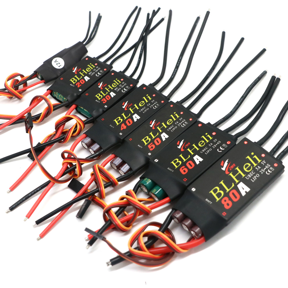 BLHeli فرش ESC 80A 12A 20A 30A - مراجعة Rc Airplane Drone وسعره
